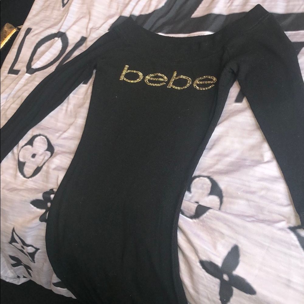 XSmall Bebe black dress.